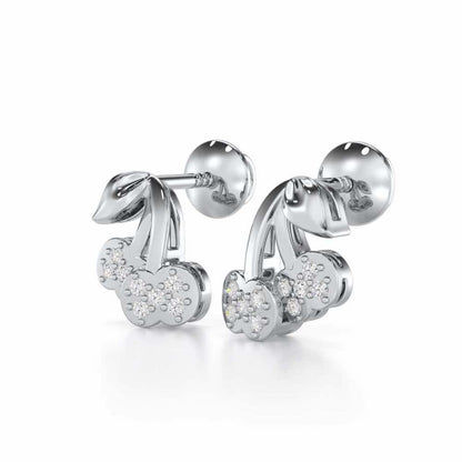 Timeless Tenderness Silver Stud Earrings - White Gold - Image 3