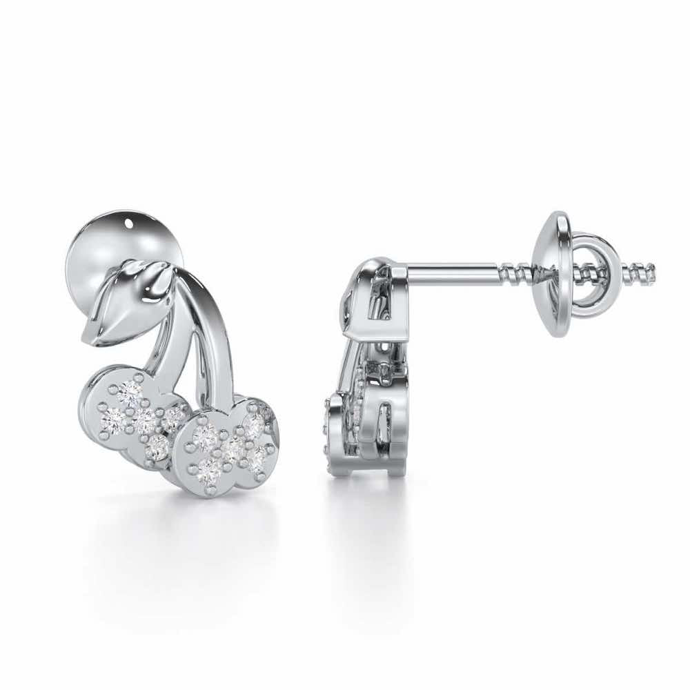 Timeless Tenderness Silver Stud Earrings - White Gold - Image 4