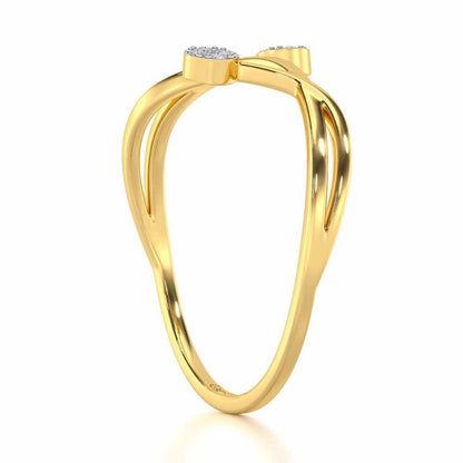 Timeless Treasure Silver Ring - Yellow Gold - Image 3