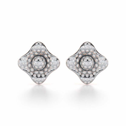 Timeless Twinkle Silver Earrings - Rose Gold - Image 1