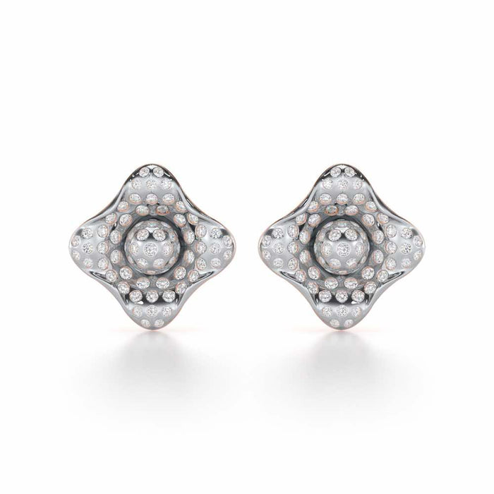 Timeless Twinkle Silver Earrings - Rose Gold - Image 1