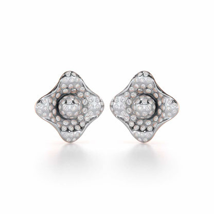 Timeless Twinkle Silver Earrings - Rose Gold - Image 2