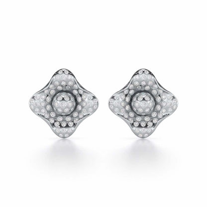 Timeless Twinkle Silver Earrings - White Gold - Image 1