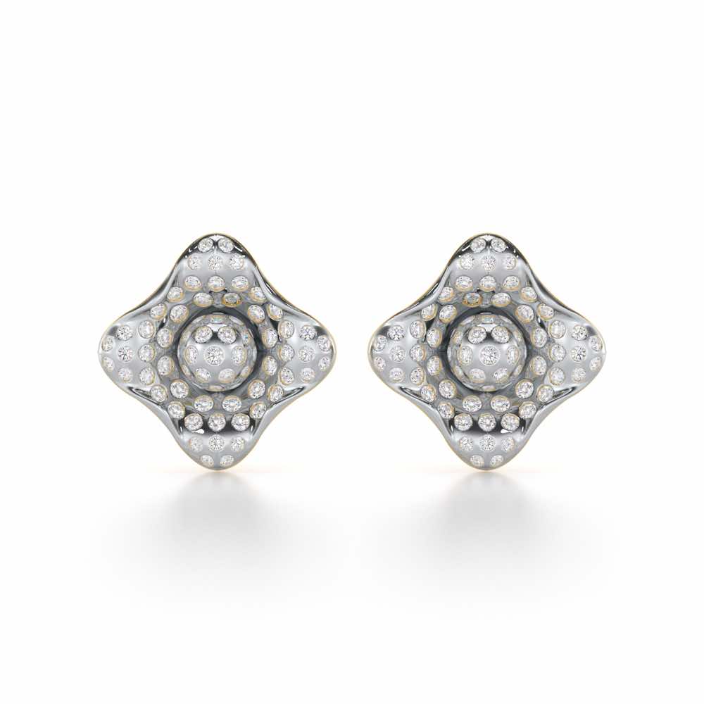 Timeless Twinkle Silver Earrings - Yellow Gold - Image 1