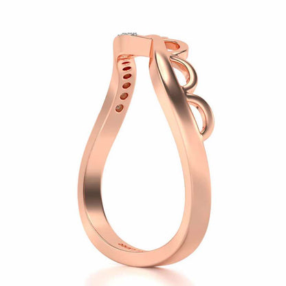 Tinal Silver Ring - Rose Gold - Image 3