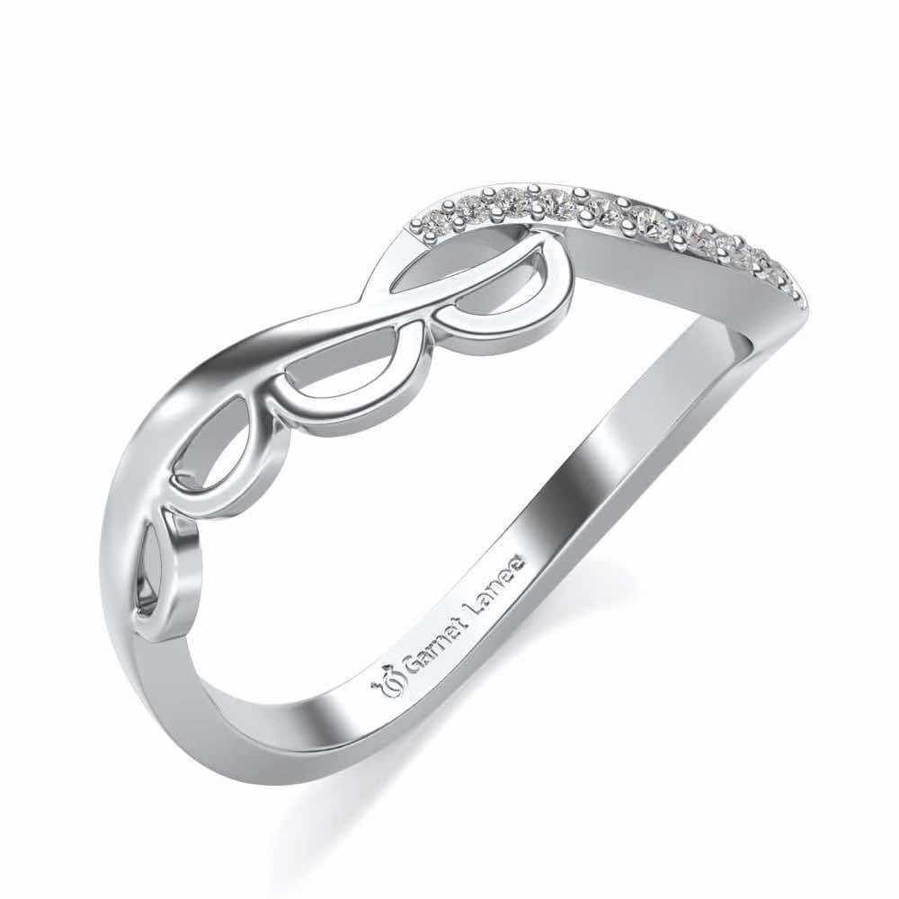 Tinal Silver Ring - White Gold - Image 1