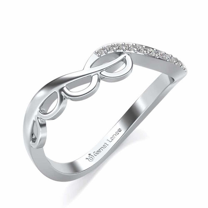 Tinal Silver Ring - White Gold - Image 1