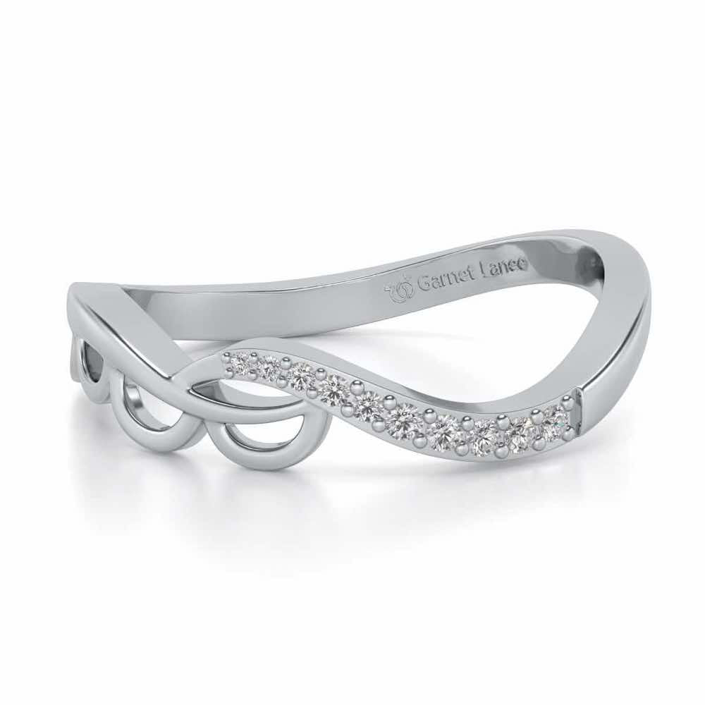 Tinal Silver Ring - White Gold - Image 2