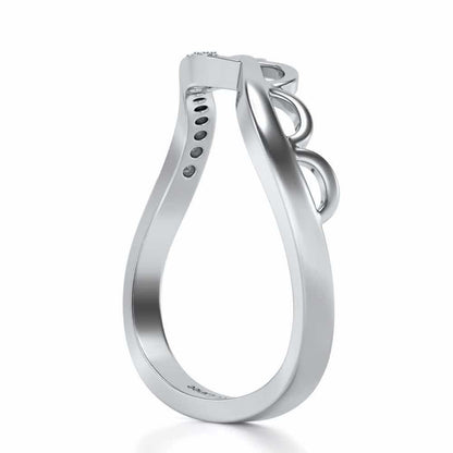 Tinal Silver Ring - White Gold - Image 3