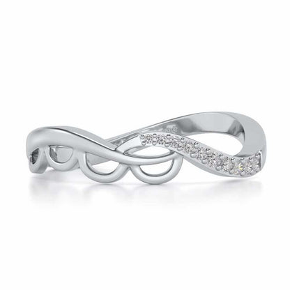 Tinal Silver Ring - White Gold - Image 4