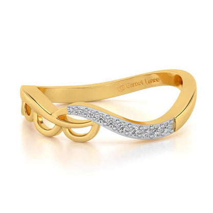 Tinal Silver Ring - Yellow Gold - Image 2