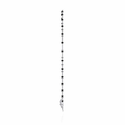 Tinkle Glow Silver Mangalsutra - White Gold - Image 4