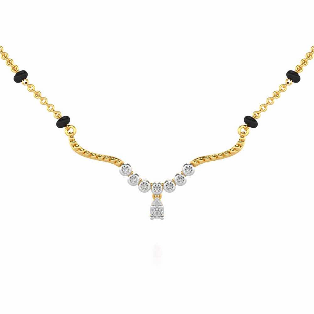 Tinkle Glow Silver Mangalsutra