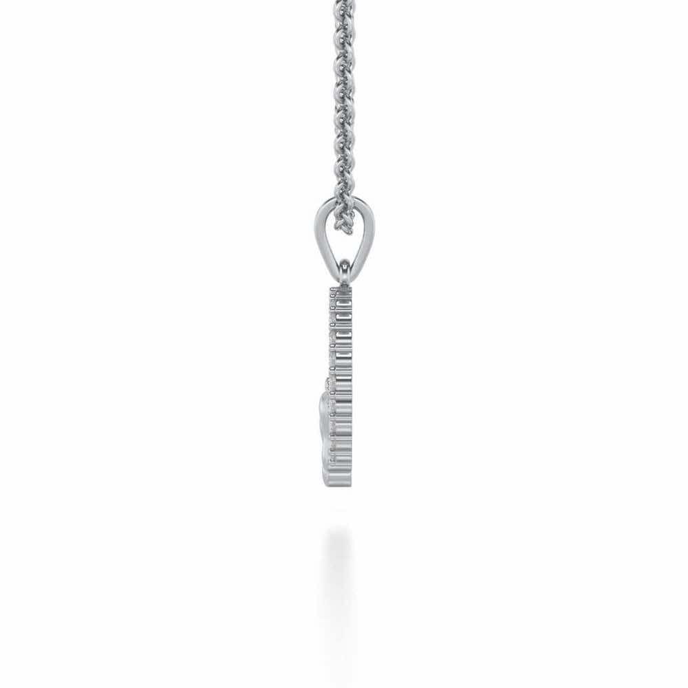 Tinsel Feet Silver Pendant - White Gold - Image 3