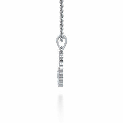 Tinsel Feet Silver Pendant - White Gold - Image 3