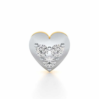 Tiny Dil Silver Nosepin - Yellow Gold - Image 1