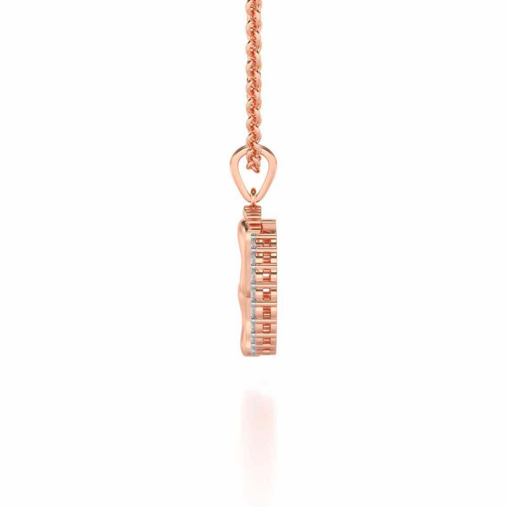 Tiny Feet Silver Pendant - Rose Gold - Image 3