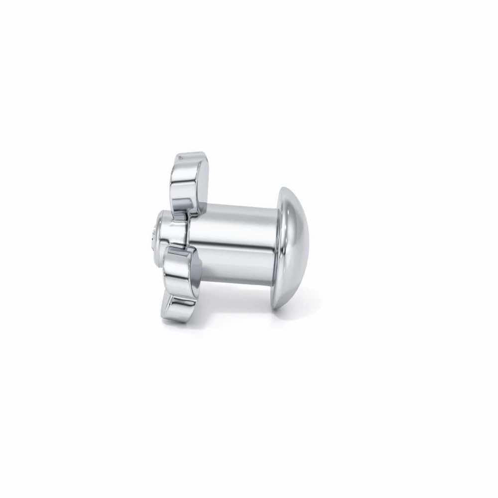 Tiny Flora Silver Watch Pin - White Gold - Image 4