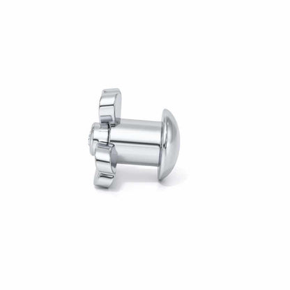 Tiny Flora Silver Watch Pin - White Gold - Image 4
