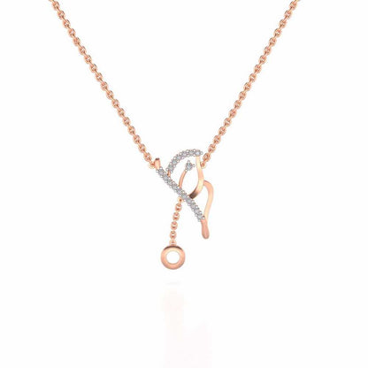 Titli Silver Pendant - Rose Gold - Image 2