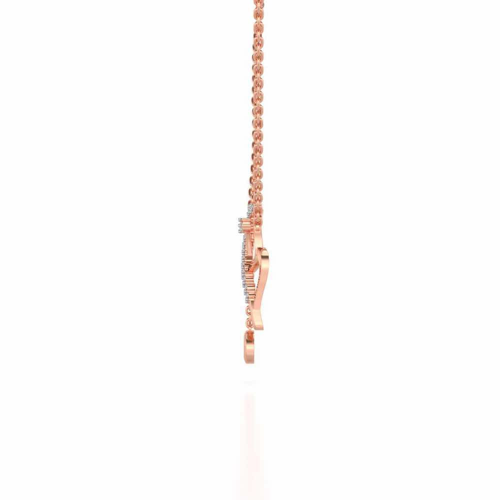 Titli Silver Pendant - Rose Gold - Image 3