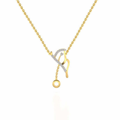 Titli Silver Pendant - Yellow Gold - Image 2