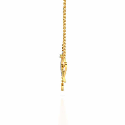 Titli Silver Pendant - Yellow Gold - Image 3