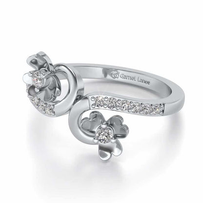 Together Silver Ring - White Gold - Image 2