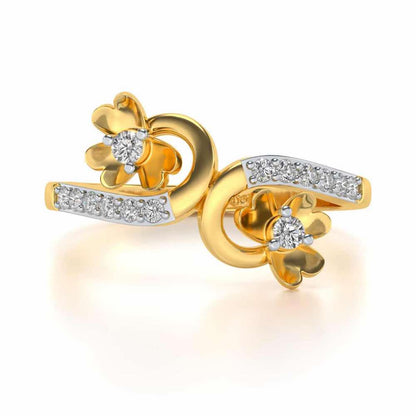 Together Silver Ring - Yellow Gold - Image 4