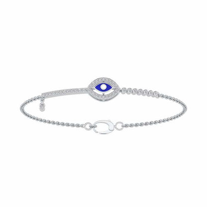 Totem Silver Bracelet - White Gold - Image 2