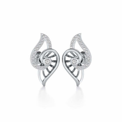 Tourner Dagger Silver Studs - White Gold - Image 1