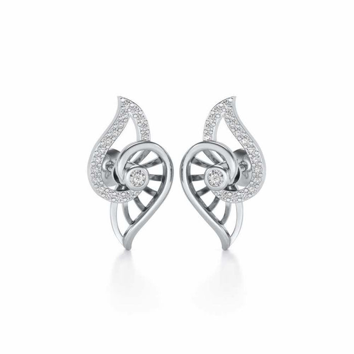 Tourner Dagger Silver Studs - White Gold - Image 1