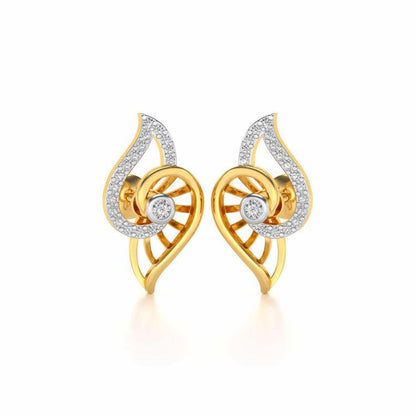 Tourner Dagger Silver Studs - Yellow Gold - Image 1