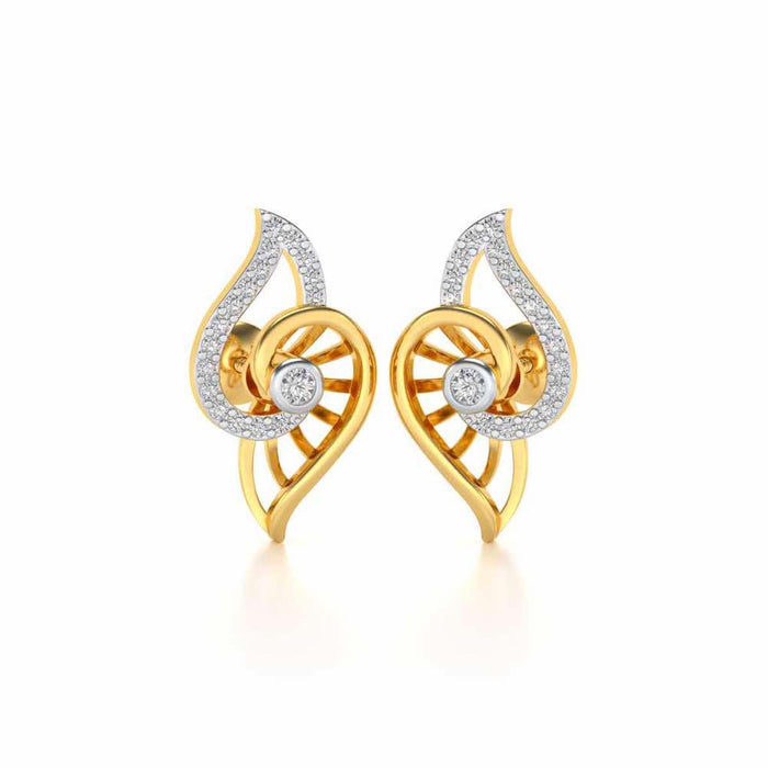 Tourner Dagger Silver Studs - Yellow Gold - Image 1