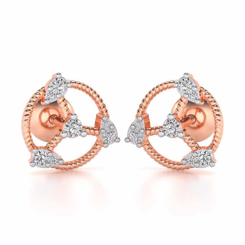 Tournoyer Silver Studs - Rose Gold - Image 1
