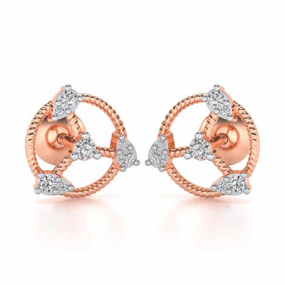 Tournoyer Silver Studs - Rose Gold - Image 1