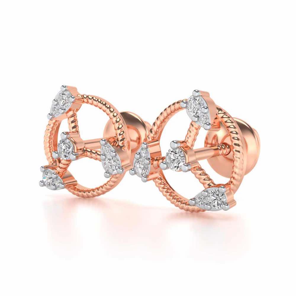 Tournoyer Silver Studs - Rose Gold - Image 3
