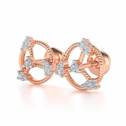 Tournoyer Silver Studs - Rose Gold - Image 3