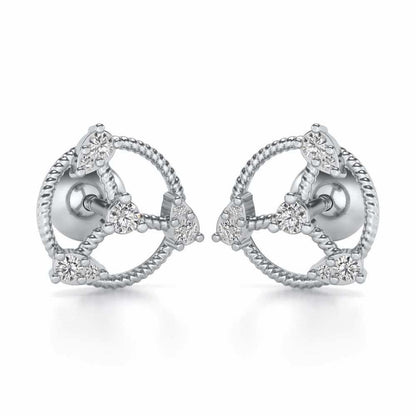 Tournoyer Silver Studs - White Gold - Image 1