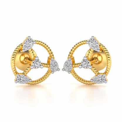 Tournoyer Silver Studs - Yellow Gold - Image 1