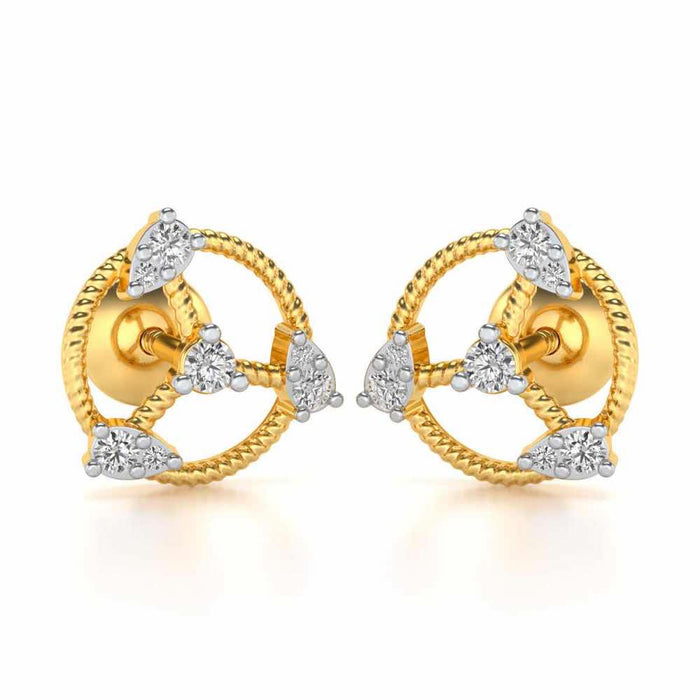 Tournoyer Silver Studs - Yellow Gold - Image 1