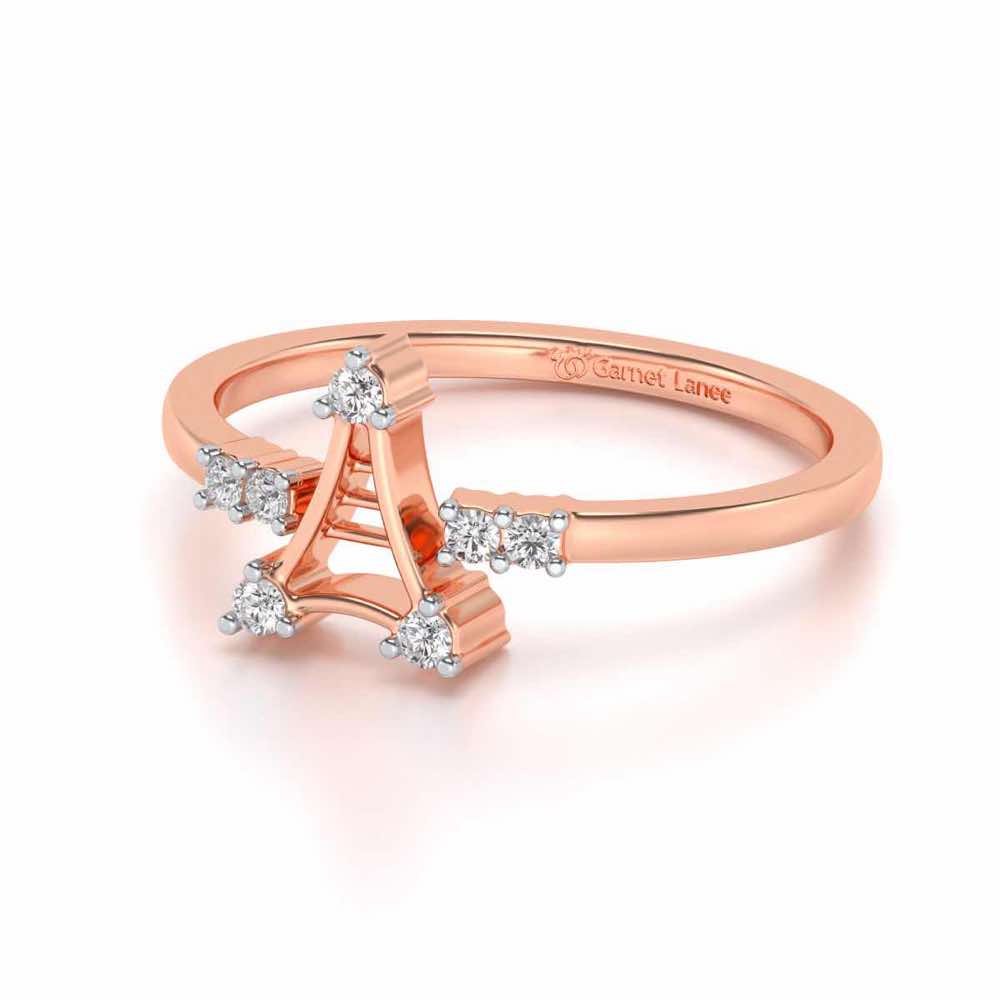 Towered Silver Ring - Rose Gold - Image 2