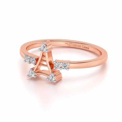 Towered Silver Ring - Rose Gold - Image 2