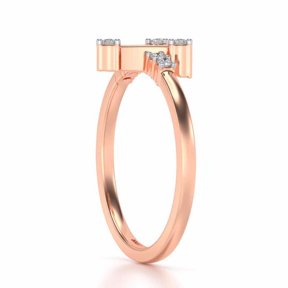 Towered Silver Ring - Rose Gold - Image 3