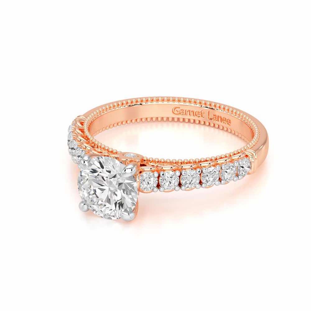 Tranquil Spark Solitaire Ring - Rose Gold - Image 2