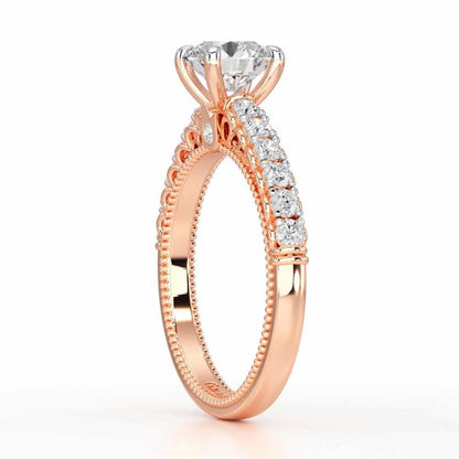 Tranquil Spark Solitaire Ring - Rose Gold - Image 3
