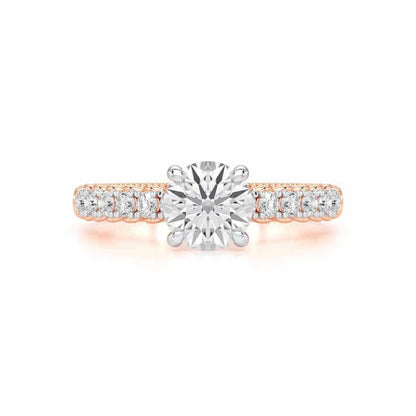 Tranquil Spark Solitaire Ring - Rose Gold - Image 4