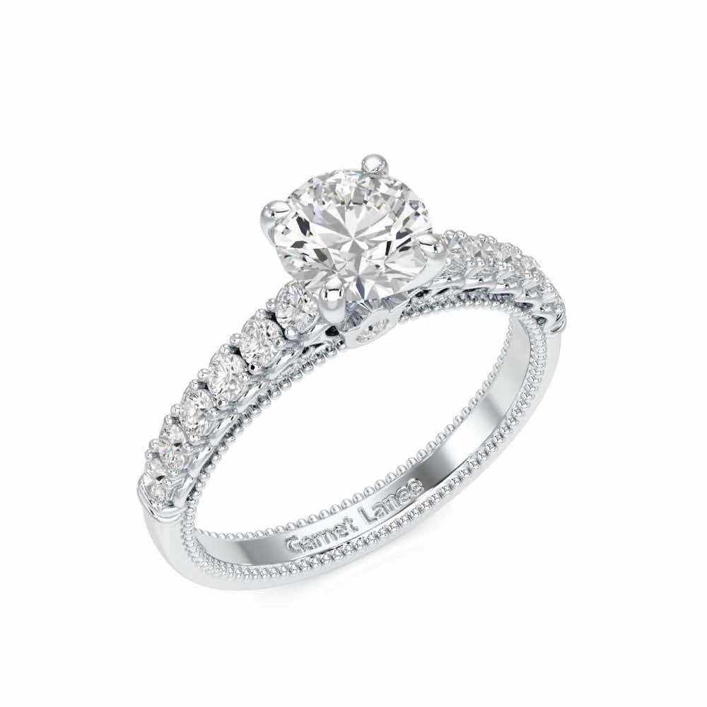 Tranquil Spark Solitaire Ring - White Gold - Image 1