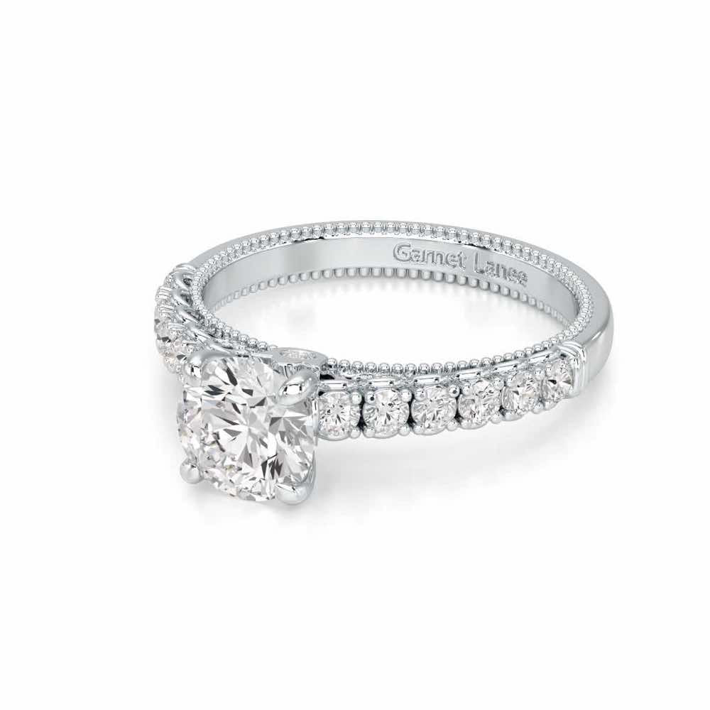 Tranquil Spark Solitaire Ring - White Gold - Image 2