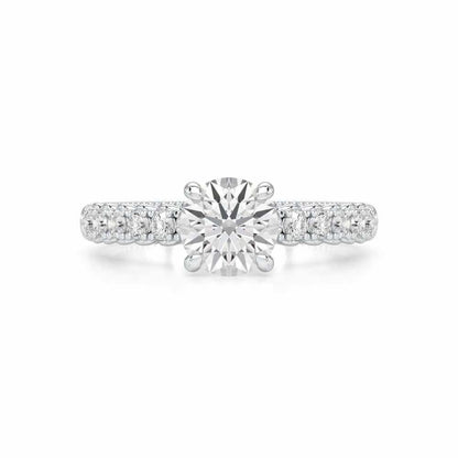 Tranquil Spark Solitaire Ring - White Gold - Image 4